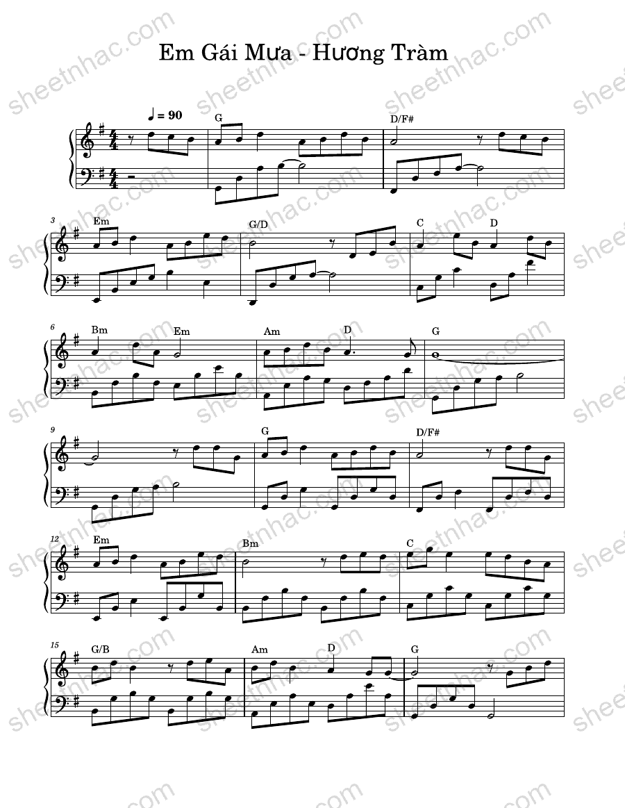 Em gái mưa - Hương Tràm - Page 1